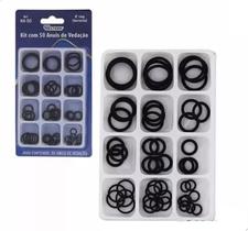 Kit Anel Vedação Oring Arruela Borracha Com 50 Anéis Top