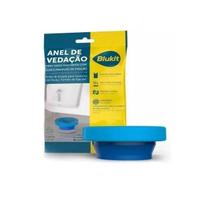 Kit Anel Vedação Vaso Sanitário C/ Guia 2 Parafusos Blukit Kit Anel Vedação Vaso Sanitário C/ Guia 2 Parafusos Blukit