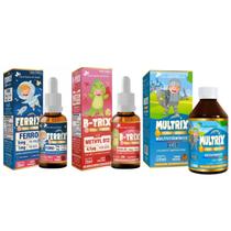 Kit Anemia / Ferro + Energia Ferrix + B-Trix (B12) + Multrix KIT:Ferrix + B-Trix (B12) + MultrixSabor:Morango + Laranja Kit Anemia / Ferro + Energia Ferrix + B-Trix (B12) + Multrix KIT:Ferrix + B-Trix (B12) + MultrixSabor:Morango + Laranja