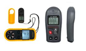 Kit Anemômetro Medidor De Vento + Luxímetro Luminosidade 1.5v Kit Anemômetro Medidor De Vento + Luxímetro Luminosidade 1.5v