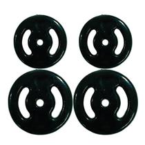 Kit Anilha emborrachada 30kg Poli Sports