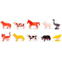 Kit animais Amigos da Fazenda 10 peças