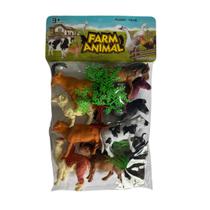 Kit Animais da Fazenda Com 13 Peças Diversos Tamanhos Kit Animais da Fazenda Com 13 Peças Diversos Tamanhos
