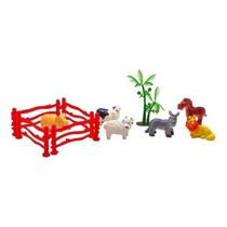 Kit animais da fazenda little farm 11pcs 7606 well kids