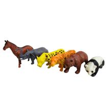 Kit Animais da Selva de Plástico c/ 6 Peças JR Toys
