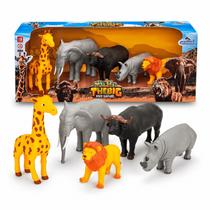 Kit Animais Selvagens Big Five Safari Adijomar 5 Animais em Vinil Ref. 789