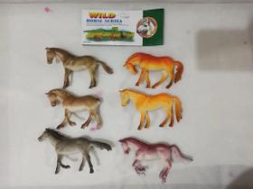 kit animais selvagens cavalos Brinquedo de borracha infantil kit animais selvagens cavalos Brinquedo de borracha infantil
