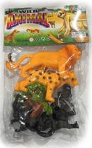 Kit Animais Selvagens De Borracha Brinquedo Wild Animal Kit Animais Selvagens De Borracha Brinquedo Wild Animal