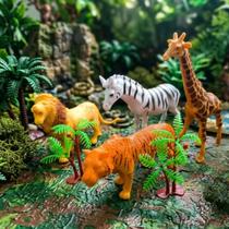 Kit Animais Selvagens Infantil Sortidos Brinquedo Educativo Kit Animais Selvagens Infantil Sortidos Brinquedo Educativo
