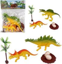 kit animal dinossauro de pvc animais incríveis com 6 peças - WELLMIX