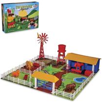 Kit animal fazenda de plastico fazendinha com acessorios 45 pecas na caixa - ADIJOMAR Kit animal fazenda de plastico fazendinha com acessorios 45 pecas na caixa - ADIJOMAR