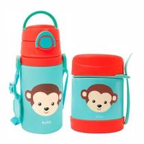 Kit Animal Fun Garrafa e Pote Térmico Buba