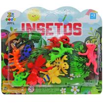 Kit animal selvagem insetos de pvc cartoon com acessorios 15 pecas - JR TOYS