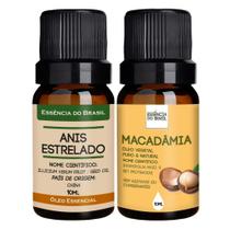 Kit Anis-Estrelado + Macadâmia 10ml - Essência Brasil