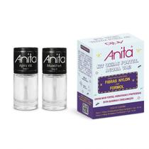 Kit Anita Agora Vai e Model Fort Tratamento Unhas Compridas Sem Descama