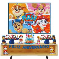 Kit Aniversariante Desenho Patrulha Canina Com Painel Tnt Kit Aniversariante Desenho Patrulha Canina Com Painel Tnt