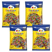 Kit Aniversário Chocolate Confeitado e Colorido 4Un de 500g