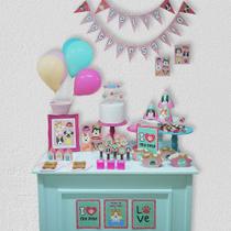 Kit Aniversário Decorativo Só Um Bolinho Festa Pet Rosa