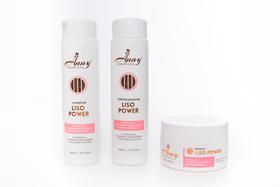 Kit Anny Cosméticos Shampoo + Condicionador + Máscara Liso Power Kit Anny Cosméticos Shampoo + Condicionador + Máscara Liso Power