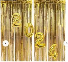 Kit Ano Novo New Party Balao Numeros Cortina Metalizada Dou Kit Ano Novo New Party Balao Numeros Cortina Metalizada Dou