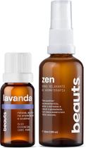 Kit Ansiedade Beauts Lavanda Francesa + Spray Zen 60ml Relaxante Natural