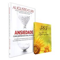 Kit Ansiedade + Devocional 365 Mensagens Diárias Charles Spurgeon Girassol