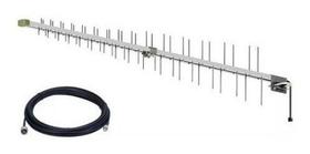 Kit Antena Celular FullBand 15dbi - PROELETRONIC + 10M Cabo N/TNC Kit Antena Celular FullBand 15dbi - PROELETRONIC + 10M Cabo N/TNC