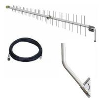 Kit Antena Celular FullBand 15dbi - PROELETRONIC + 15M Cabo N/TNC + Mastro Kit Antena Celular FullBand 15dbi - PROELETRONIC + 15M Cabo N/TNC + Mastro