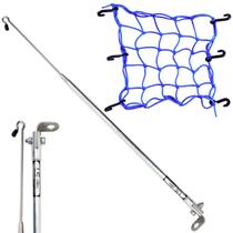 Kit Antena Corta Pipa Cerol Linha Fio Proteção Cromada Retrovisor / Rede Redinha Elástica Aranha Capacete Moto Kit Antena Corta Pipa Cerol Linha Fio Proteção Cromada Retrovisor / Rede Redinha Elástica Aranha Capacete Moto