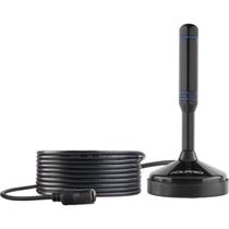 Kit antena digital aquario dtv-150 com cabo 5m vhf/uhf/fm/hdtv + amplificador de sinal antena booster bt-26