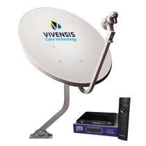 Kit Antena e Receptor de Satélite B5 HDTV Mídia Box Century Kit Antena e Receptor de Satélite B5 HDTV Mídia Box Century