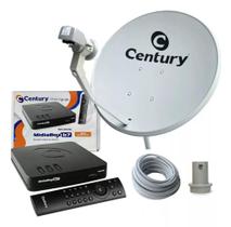 Kit Antena e Receptor Digital Century B7 HDTV com instalação