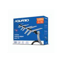 Kit Antena Externa Digital Aquário 3x1 Hdtv C/ Cabo Coaxial 10m