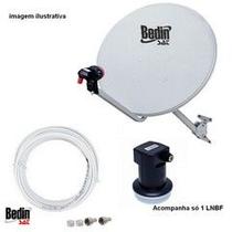 Kit Antena KU 60cm com LNBF + Cabo RG-59 15 metros - Bedin Sat - 20201023 - 20201023