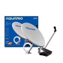 Kit antena parabolica aquario digital 60cm banda ku dth-9060 - Aquário
