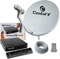 Kit antena parabolica digital century hd a nova de 60 cm