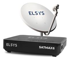 Kit Antena Parabólica Digital Hd C/ Receptor Satmax 6 Elsys