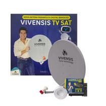 Kit Antena Parabólica Digital Vivensis Multiponto
