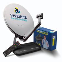 KIt Antena Parabólica + Receptor Digital VX10 - VIVENSIS