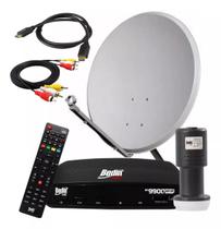 Kit Antena Receptor Digital Full Hd Sat Hd Regional Bs9900S - BedinSat