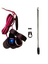 kit anteninha corta linha pipa carregador moto aprova d água