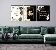Kit Antes De Tudo Fé Costela Adão Decorativo Sala Quarto