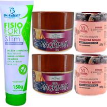 Kit Anti-celulite Cremes Estrias Gordura Localizada Redutor de Medidas