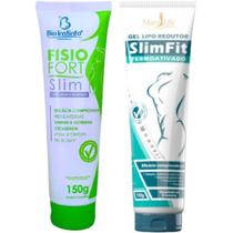 Kit Anti Celulite Gel Slim Fit + Creme Fisio Fort Slim - Bio Instinto