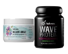 Kit Anti Encolhimento Melhor Amigo e Reconstrução Wave Protein Kah-Noa