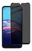 Kit Anti Espião Moto G9 Play - Capa Carteira Flip Preto + Película Privacidade 3D