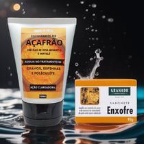 Kit Anti-Foliculite Esfoliante de Açafrão + sabão de Enxofre Granado