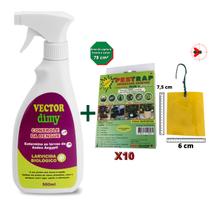Kit Anti Fungus Gnats Vector Dimy + Placa Adesiva Pq Pestrap