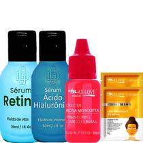 Kit Anti Idade, Acido Hialuronico, Retinol, Vitamina C