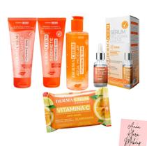 Kit anti-idade Clareador vitamina C Dermachem - 5 produtos Kit anti-idade Clareador vitamina C Dermachem - 5 produtos